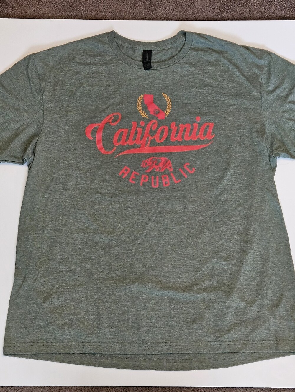 Gildan Softstyle Unisex XL California Golden State Souvenir Graphic T-Shirt